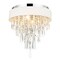 Cwi Lighting Franca 4 Light Drum Shade Flush Mount With Chrome Finish 5523C16C (Off White) - alternate 1